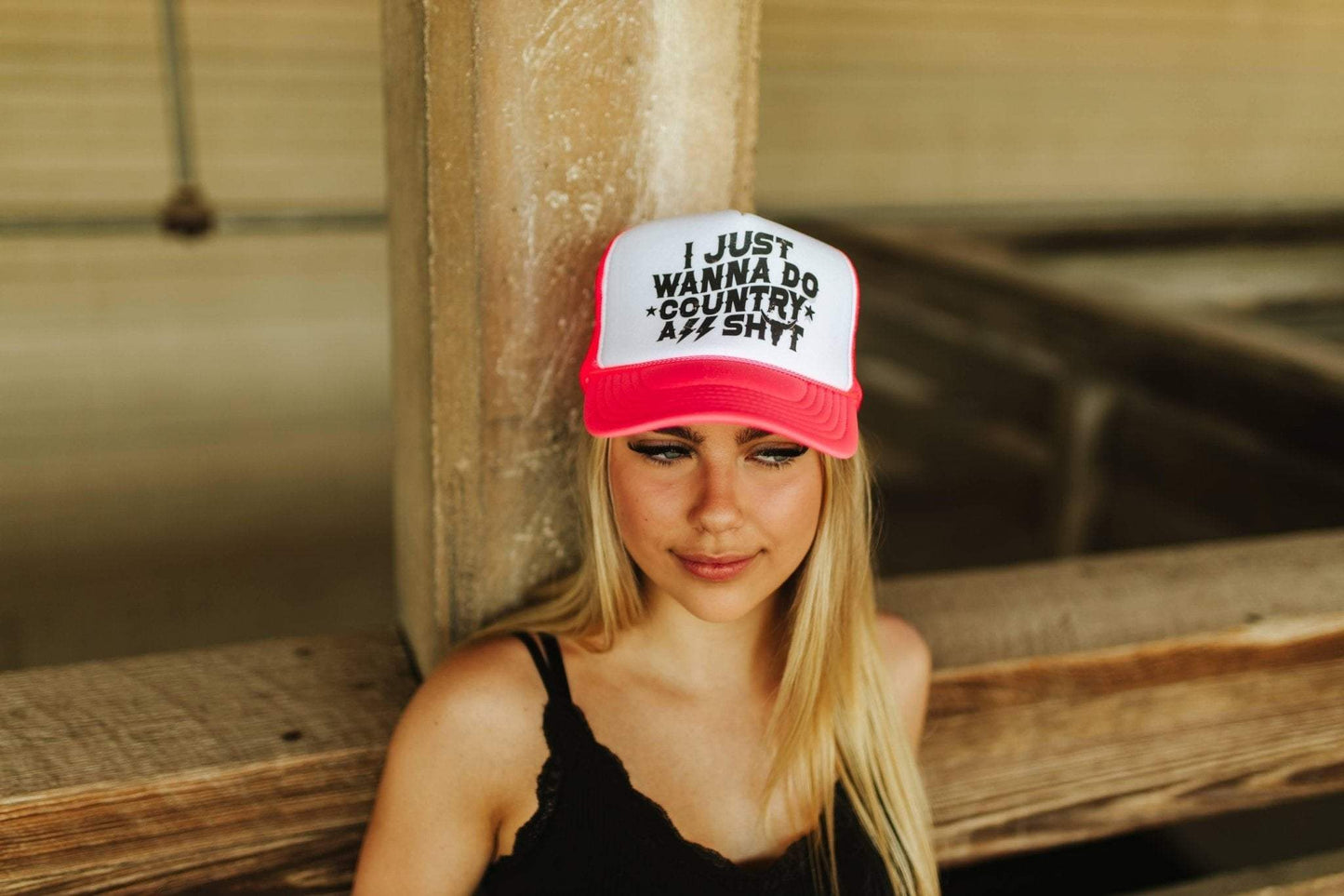Just Wanna Do Country Ass Shit Trucker Hat - Wild Junkie - Flyclothing LLC