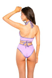 J Valentine Wrap Halter and Short Set