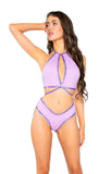 J Valentine Wrap Halter and Short Set