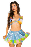 J. Valentine Faux Fur Top & Circle Skirt Set - J. Valentine - Flyclothing LLC