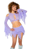 J. Valentine Mesh Flow Skirt
