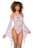 J Valentine Sequin Mesh Bodysuit