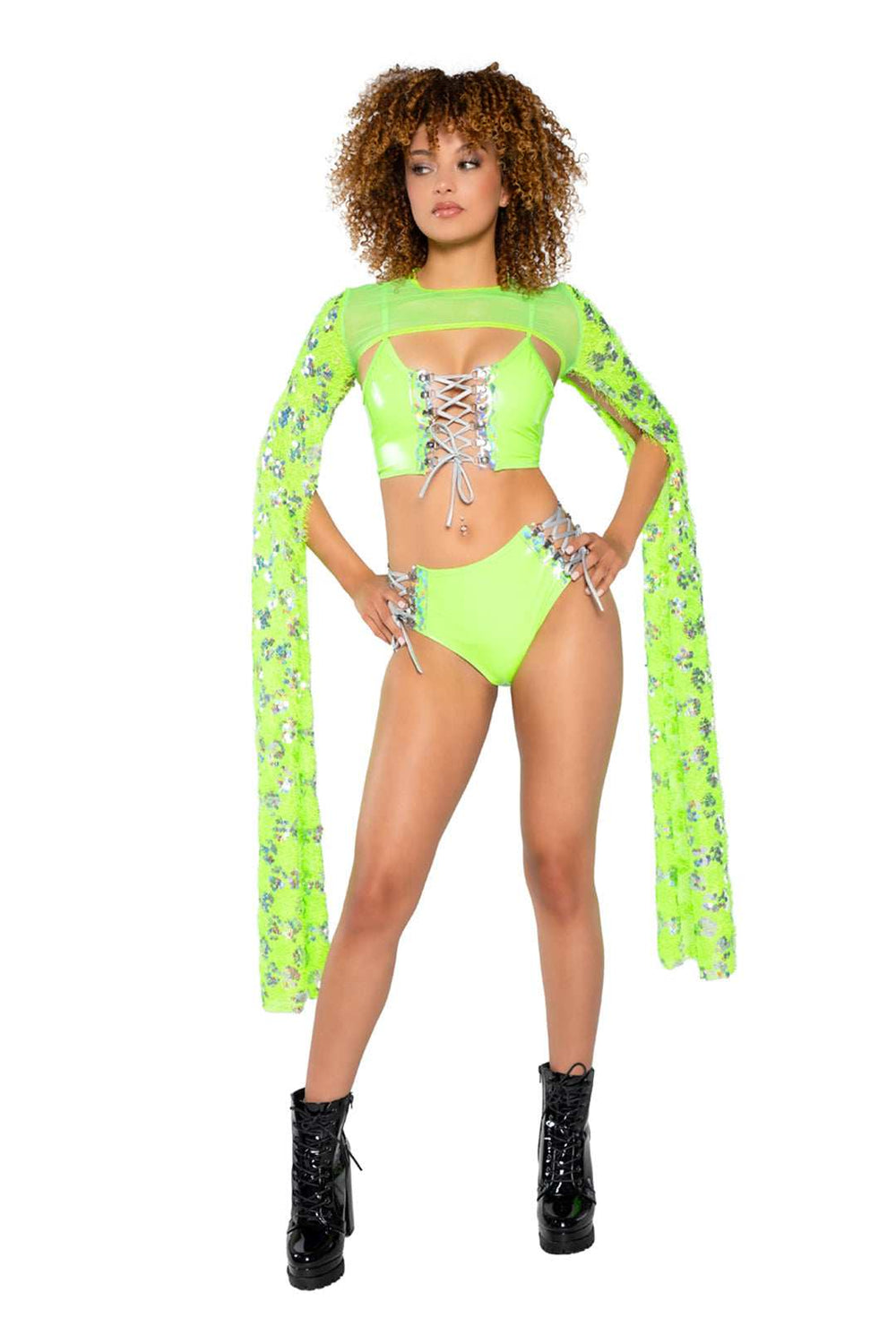J Valentine Sequin Drop Sleeve Shrug - J. Valentine - Flyclothing LLC