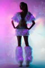 JR233 - Light-Up Faux Fur Triangle Top - J. Valentine - Flyclothing LLC