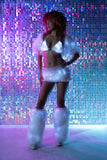 J. Valentine Light-Up Faux Fur Triangle Top - J. Valentine - Flyclothing LLC