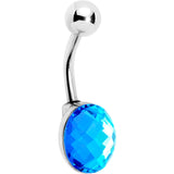 Blue Gem Big Bubble Belly Ring - BodyCandy - Flyclothing LLC