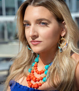 Kaleidoscope Multistone Statement Golden Necklace - Barse Jewelry - Flyclothing LLC