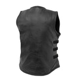 Katana - Women's Motorcycle Leather Vest - First Manufacturing Company - Flyclothing LLC