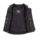 Katana - Women's Motorcycle Leather Vest - First Manufacturing Company - Flyclothing LLC