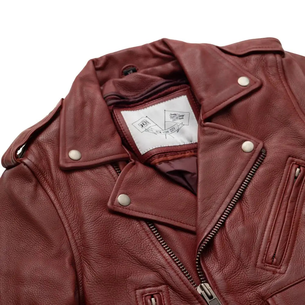 Katy - Women's Leather Jacket - BHBR - First Manufacturing Company - Flyclothing LLC