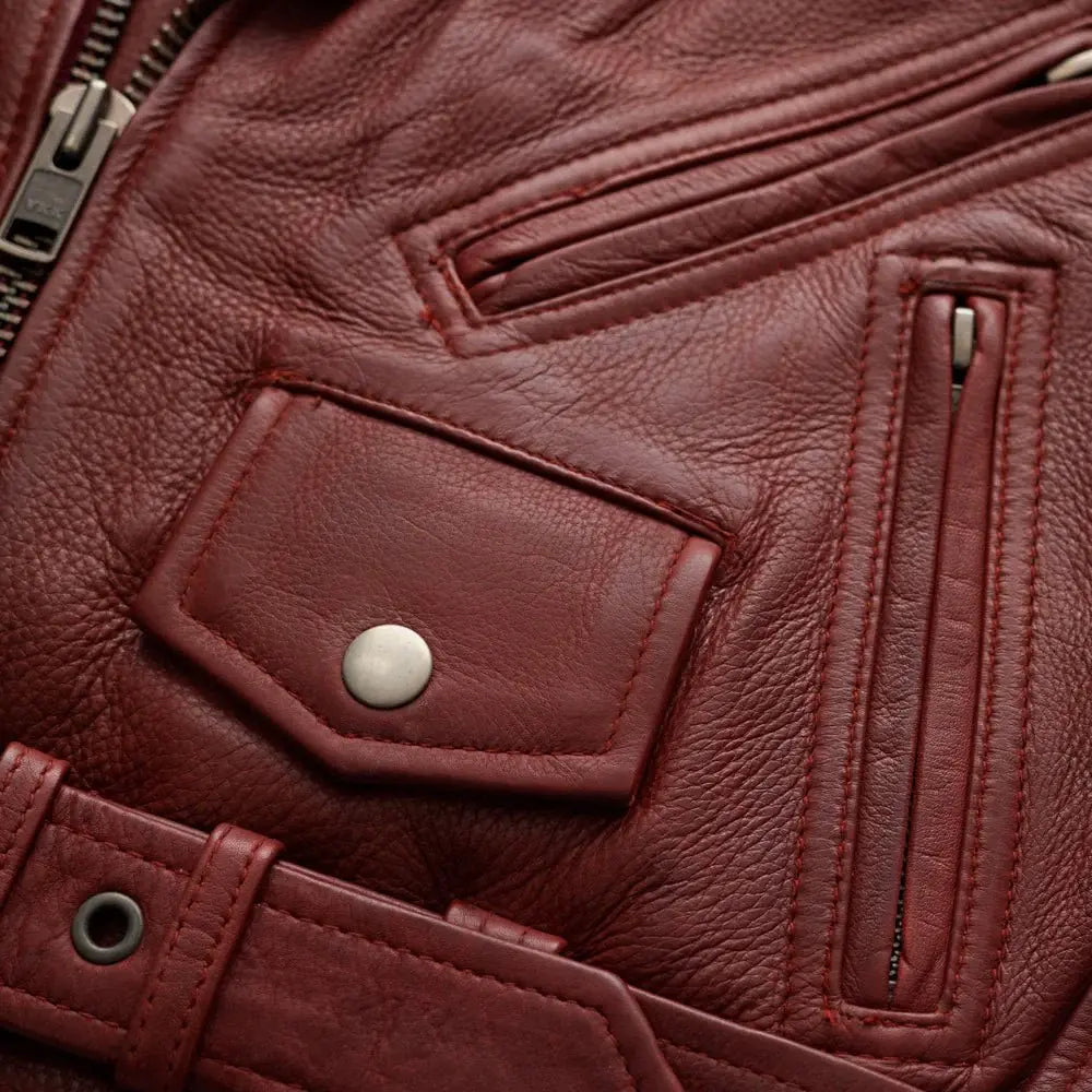 Katy - Women's Leather Jacket - BHBR - First Manufacturing Company - Flyclothing LLC