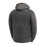 Kent Men's Motorcycle Leather Vest and Hoodie - First Manufacturing Company - Flyclothing LLC