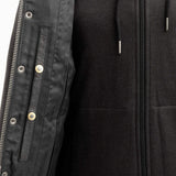 Kent Men's Motorcycle Leather Vest and Hoodie - First Manufacturing Company - Flyclothing LLC