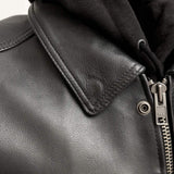 Kent Men's Motorcycle Leather Vest and Hoodie - First Manufacturing Company - Flyclothing LLC