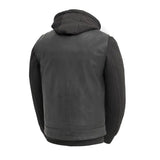 Kent Men's Motorcycle Leather Vest and Hoodie - First Manufacturing Company - Flyclothing LLC