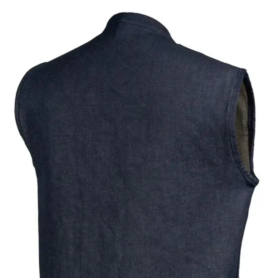 Kershaw Men's Motorcycle Denim Vest - First Manufacturing Company - Flyclothing LLC