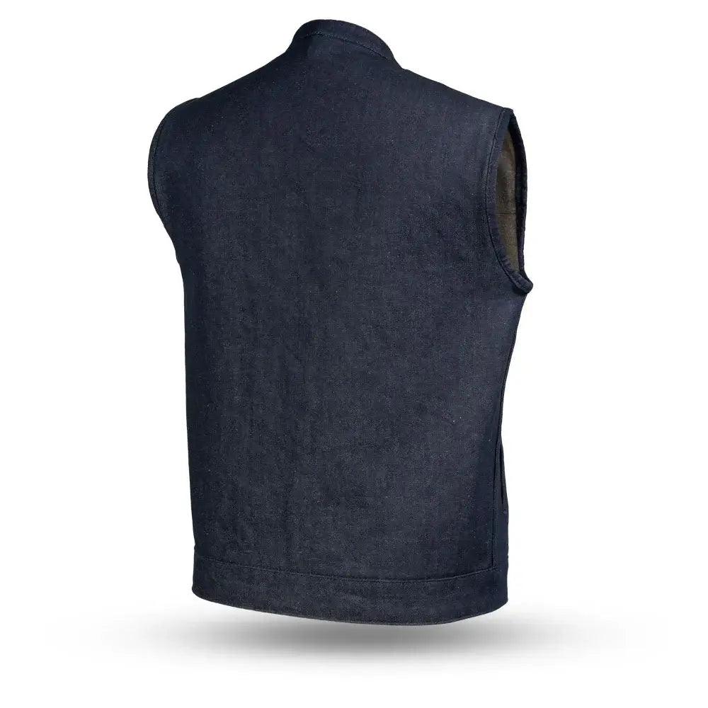Kershaw Men's Motorcycle Denim Vest - First Manufacturing Company - Flyclothing LLC