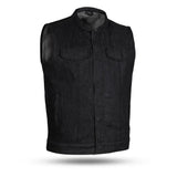 Kershaw Men's Motorcycle Denim Vest - First Manufacturing Company - Flyclothing LLC