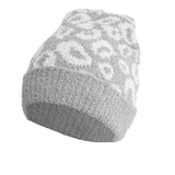 Kids Animal Patterned Beanie Hat Leopard Knit Cuff Hat - Madeline Love - Flyclothing LLC