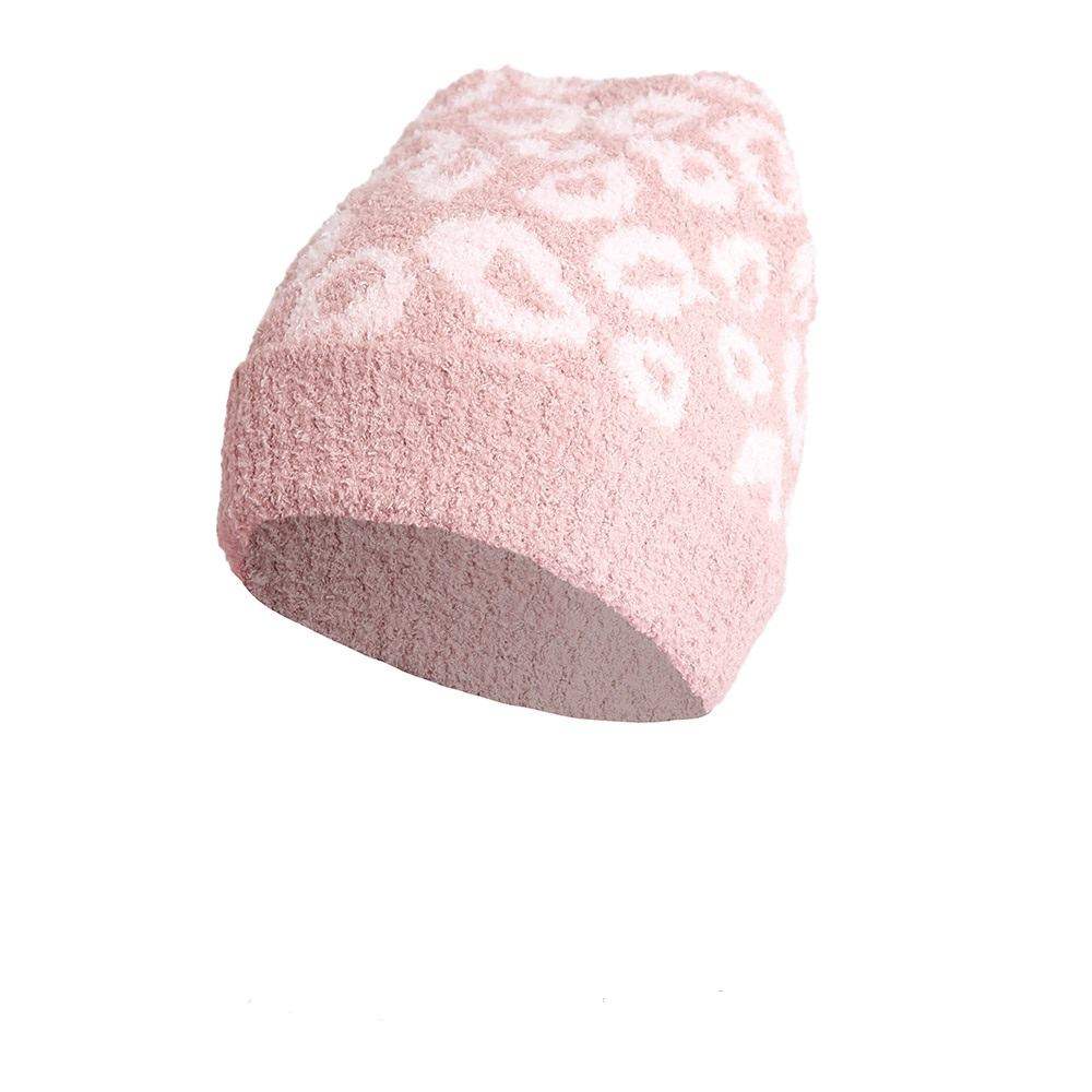 Kids Animal Patterned Beanie Hat Leopard Knit Cuff Hat - Madeline Love - Flyclothing LLC