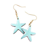 Kimber Wood Watercolor Sea Life Dangle Earrings - Madeline Love - Flyclothing LLC