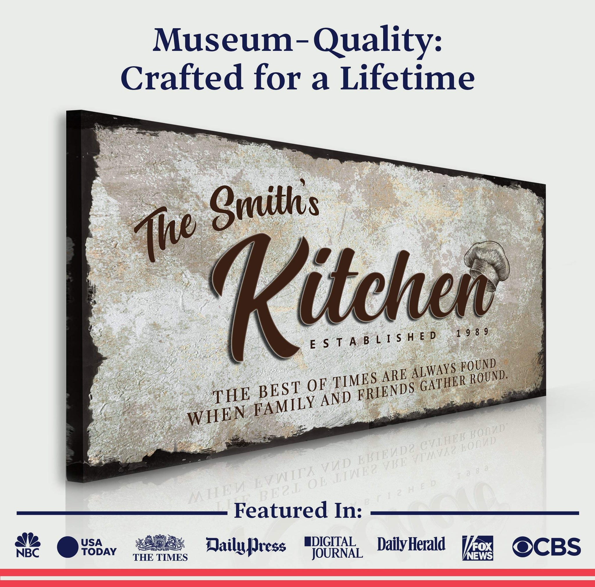 Family Kitchen Sign III - Tailored Canvases - Flyclothing LLC
