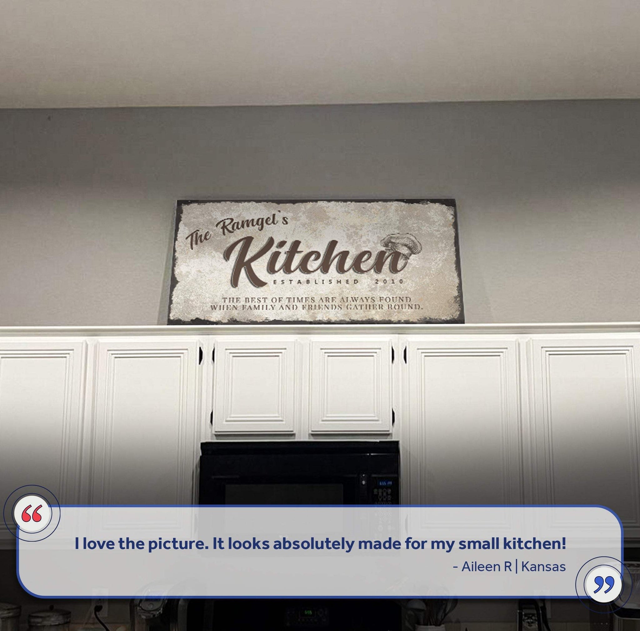 Family Kitchen Sign III - Tailored Canvases - Flyclothing LLC