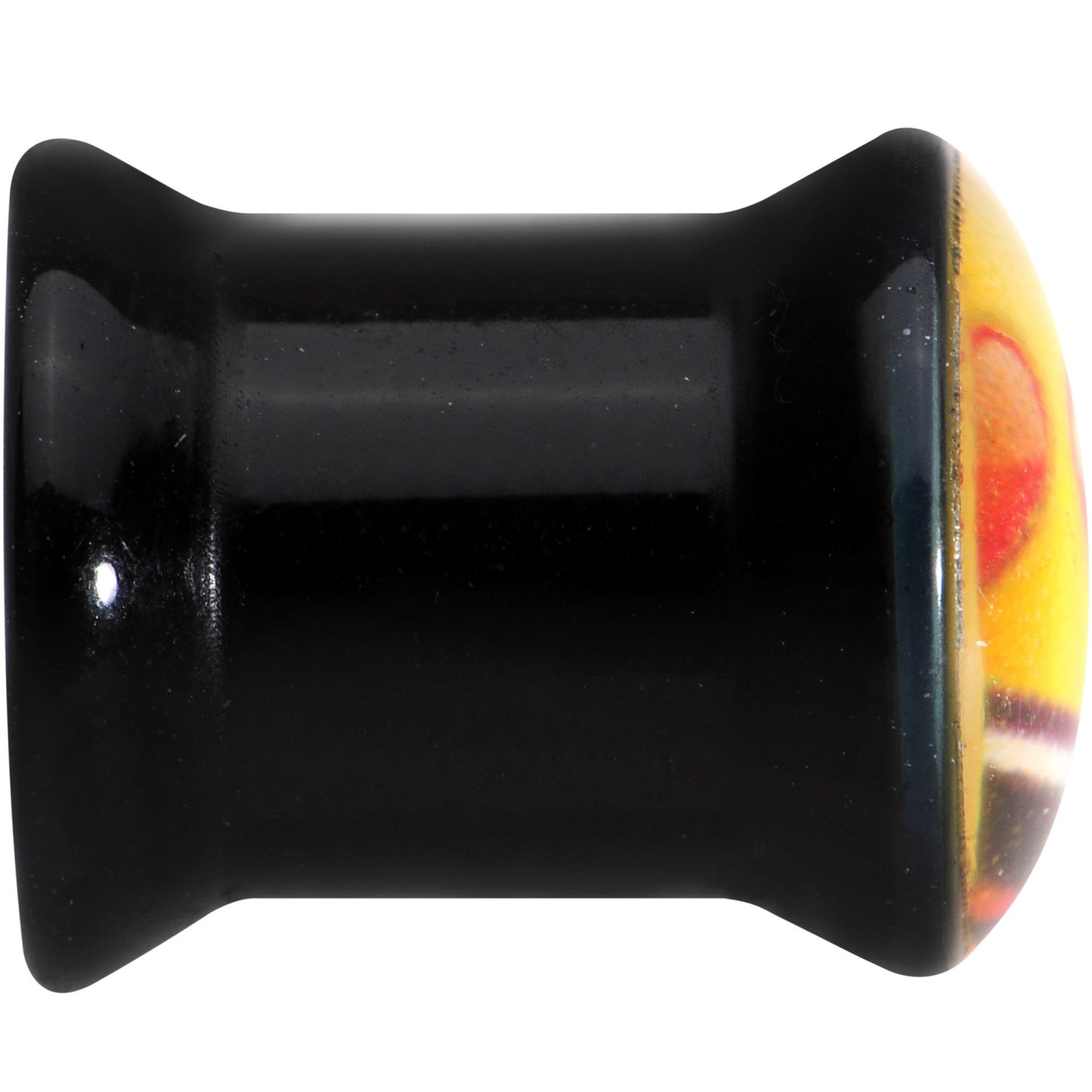 0G Licensed Heart Eyes emoji Acrylic Double Flare Plug Set - BodyCandy - Flyclothing LLC