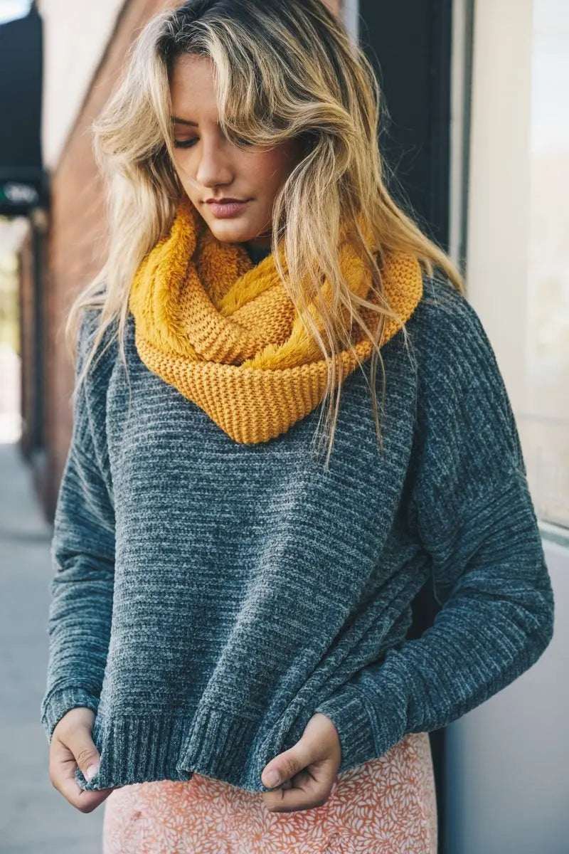 Knit Infinity Scarf - Boho Clothing and Accessories - Flyclothing LLC