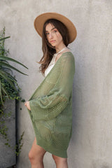 Knit Netted Cardigan - Boho Clothing and Accessories - Flyclothing LLC