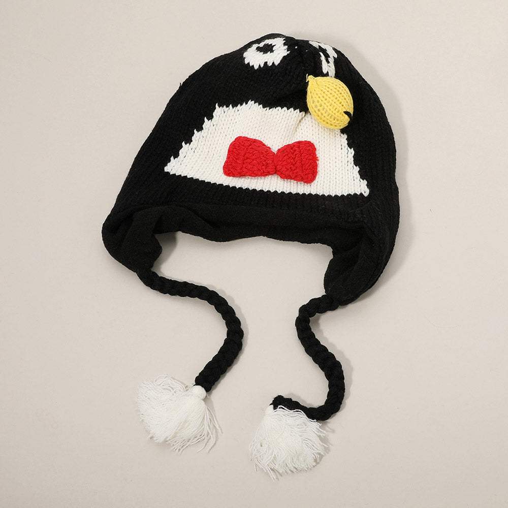 Knit Tassel Drop Penguin Trapper Hat - Madeline Love - Flyclothing LLC
