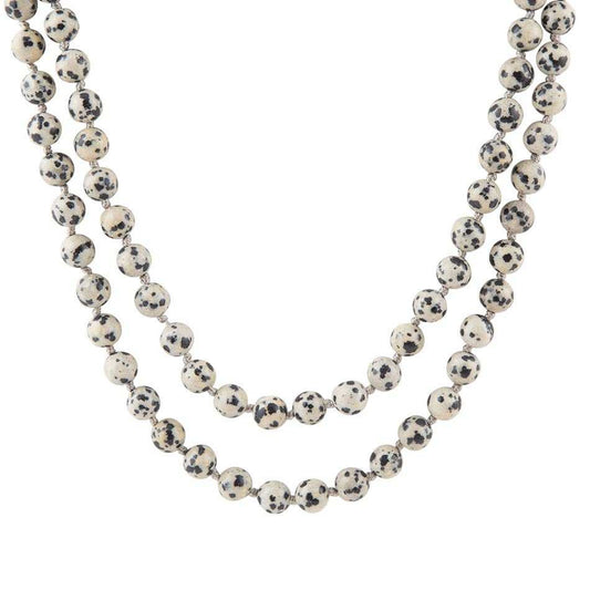 Knotted Dalmatian Jasper Necklace - Barse Jewelry - Flyclothing LLC
