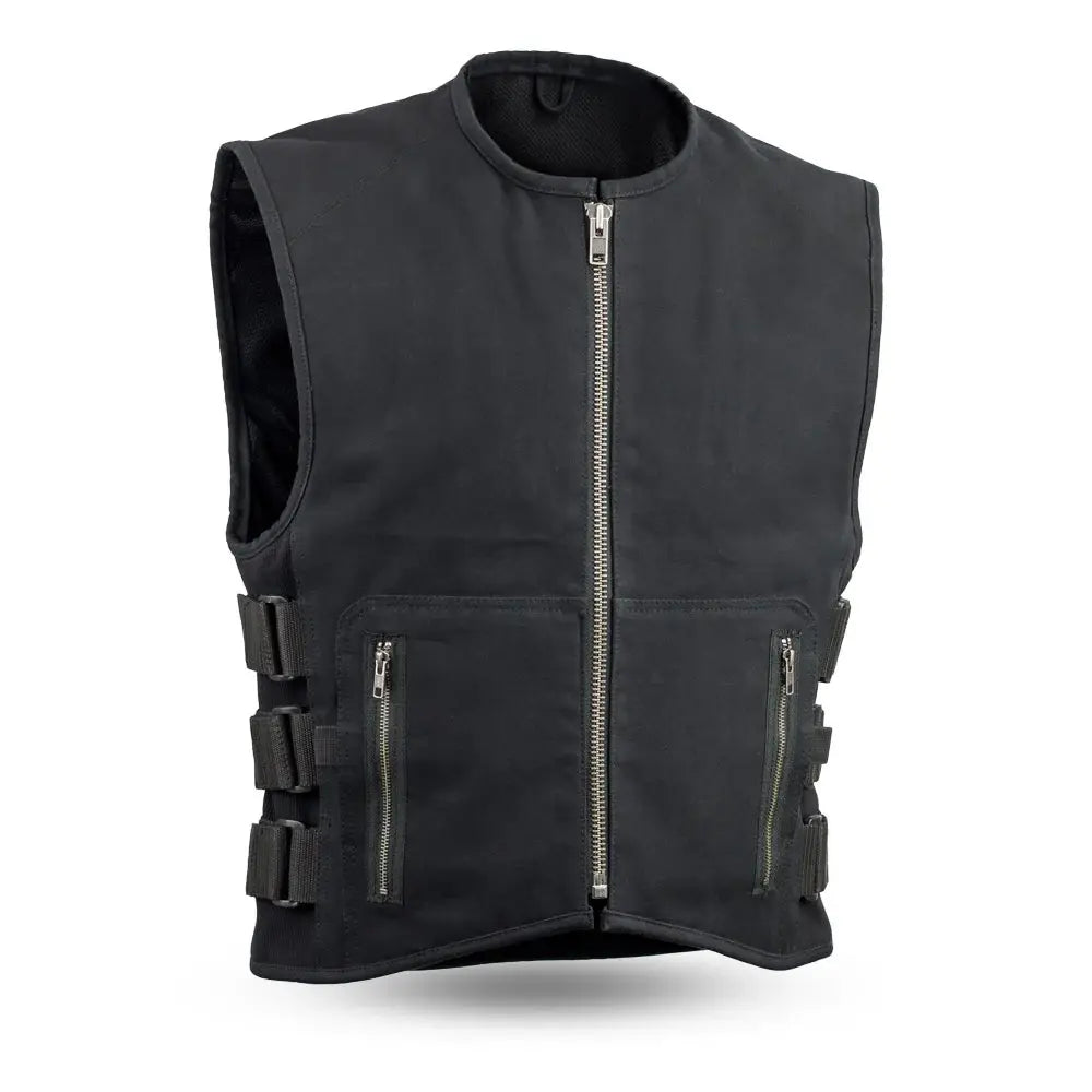 Knox - Men's Motorcycle Swat Style 20oz. Canvas Vest - First Manufacturing Company - Flyclothing LLC