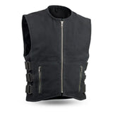 Knox - Men's Motorcycle Swat Style 20oz. Canvas Vest - First Manufacturing Company - Flyclothing LLC