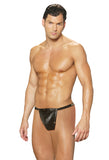 Elegant Moments Black Mens Leather Pouch W/ Nail Hea L9784