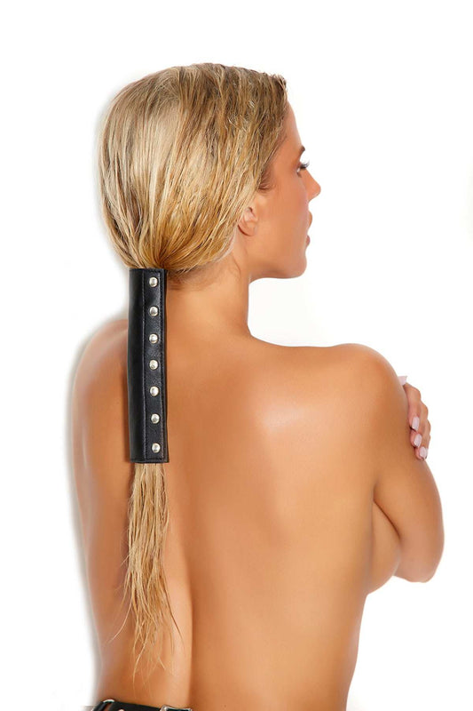 Elegant Moments Black Leather Hair Glove L9842 - Elegant Moments - Flyclothing LLC