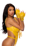 Elegant Memories Yellow Fingerless Gloves L9861
