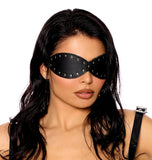Elegant Memories Black Leather Blind Fold L9870