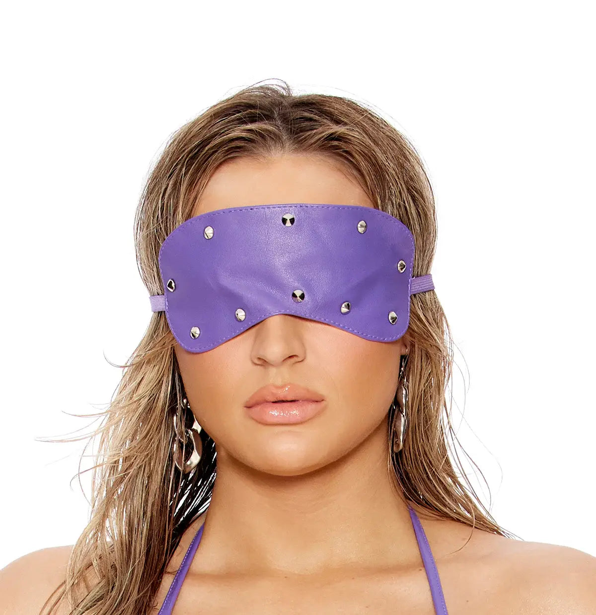 Elegant Moments Leather blindfold with studs - Elegant Moments - Flyclothing LLC