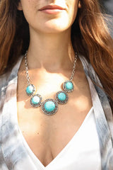 La Floraison Turquoise Necklace💙 - Boho Clothing and Accessories - Flyclothing LLC