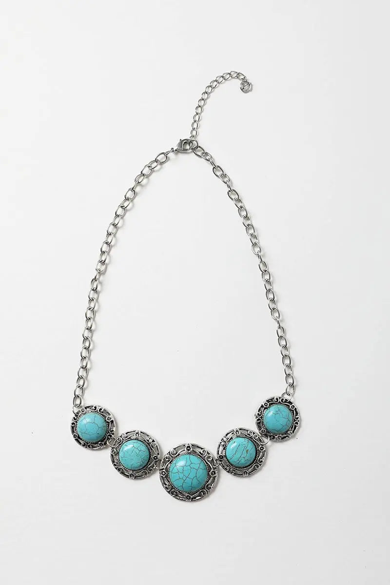 La Floraison Turquoise Necklace💙 - Boho Clothing and Accessories - Flyclothing LLC