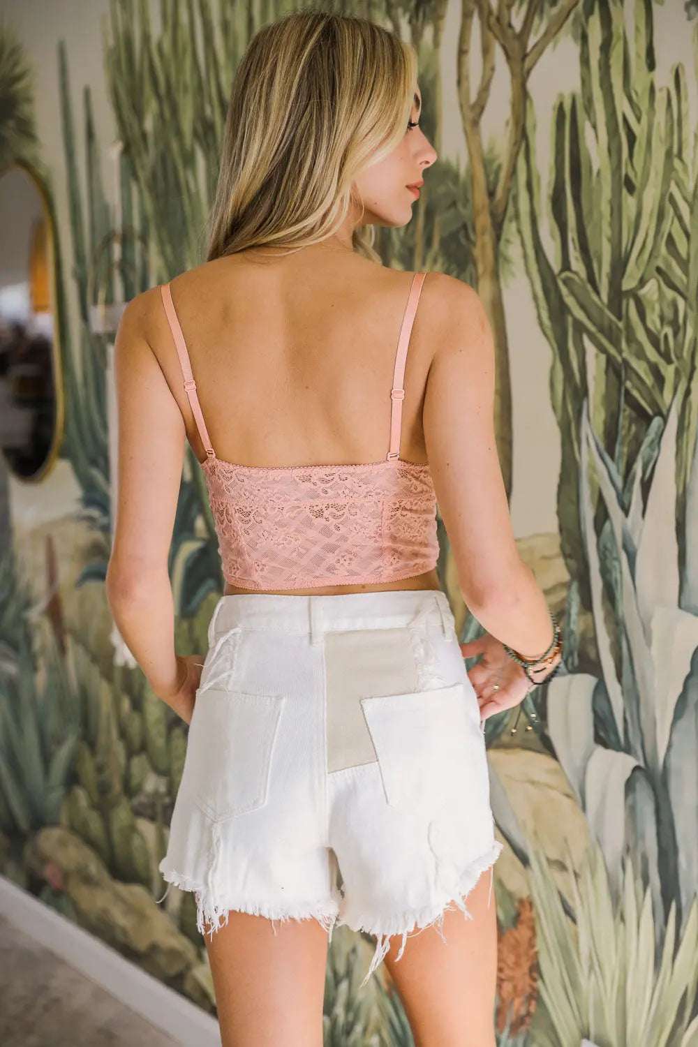 Lace Longline Corset Bralette - Boho Clothing and Accessories - Flyclothing LLC