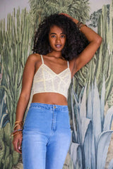 Lace Longline Corset Bralette - Boho Clothing and Accessories - Flyclothing LLC