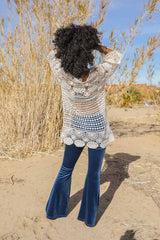 Lace-Up Crochet Tunic - Boho Clothing and Accessories - Flyclothing LLC