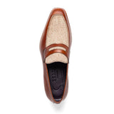15-733-CGN Lago Italian Calfskin Slip On Loafer Cognac - Zelli Italia - Flyclothing LLC