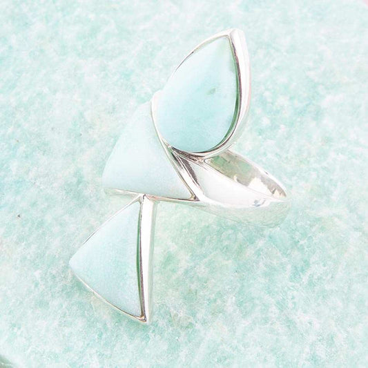 Lahana Green Chrysoprase and Sterling Silver Statement Ring - Barse Jewelry - Flyclothing LLC