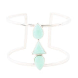 Lahana Green Chrysoprase Sterling Silver Statement Cuff Bracelet - Barse Jewelry