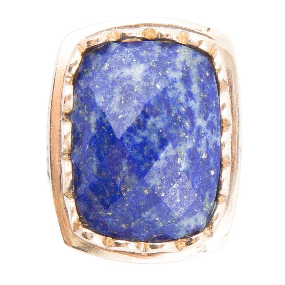 Blue Lapis Golden Cocktail Ring - Barse Jewelry - Flyclothing LLC
