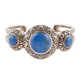 Lapis Trifecta Cruff Bracelet - Barse Jewelry