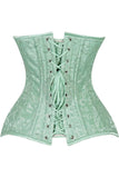 Daisy Corsets Lavish 2 PC Mint Green Brocade Corset & Black Lace Skirt Set